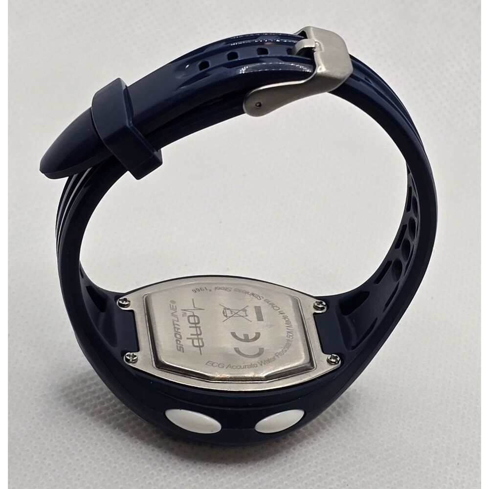 Women's Sportline Duo Oval Blue Dial Heart Rate Monitor Digital Watch 03 - Picture 7 of 8